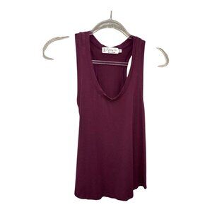 Fighting Eel Racerback Tank, XS, Wine/Burgundy